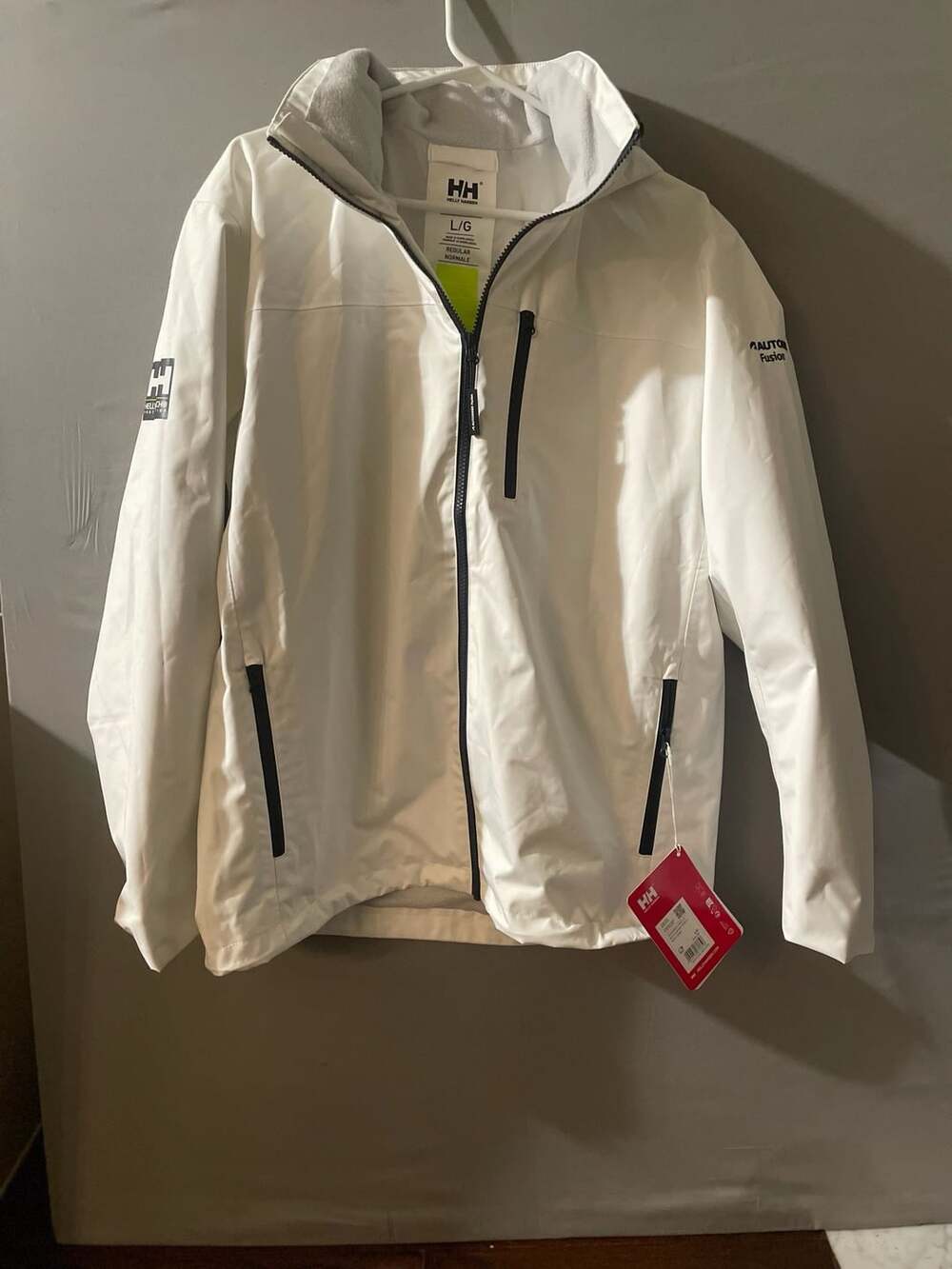 Helly Hansen Crew Hooded Jacket 2.0 Size L White